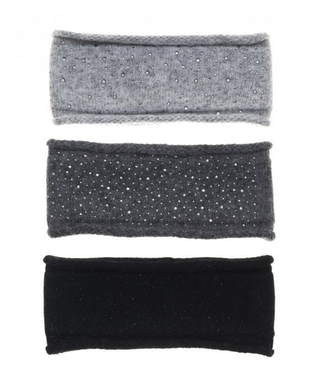 Park Lane HAT42 Super Stretchy Knitted Headband With Scattered Matching Gem Detail (3 Colours)