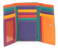Medium Leather Multicoloured Compartment Purse (5 Colours)