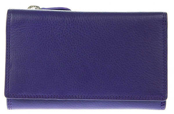 Golunski Purple Medium Plain Leather Purse