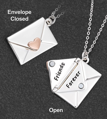 Two Tone Love Letter 'Friends Forever' Necklace