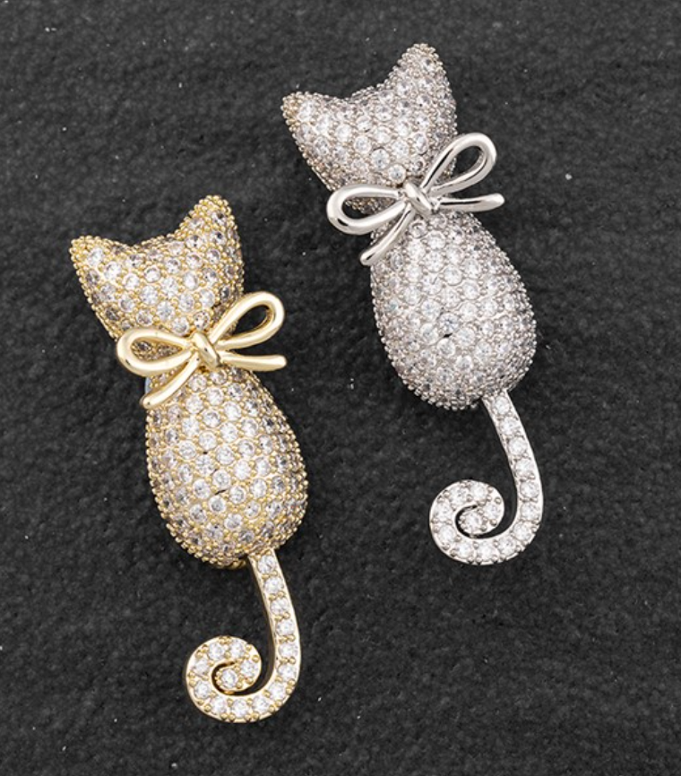 Sparkle Cat Brooch