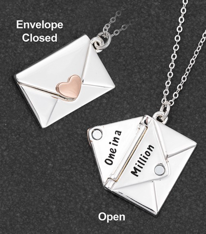 Two Tone Love Letter 'One In A Million' Necklace