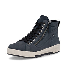 Rieker W0164-14 Corado Navy Zip-Up Trainer Ankle Boots