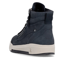 Rieker W0164-14 Corado Navy Zip-Up Trainer Ankle Boots