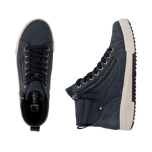 Rieker W0164-14 Corado Navy Zip-Up Trainer Ankle Boots