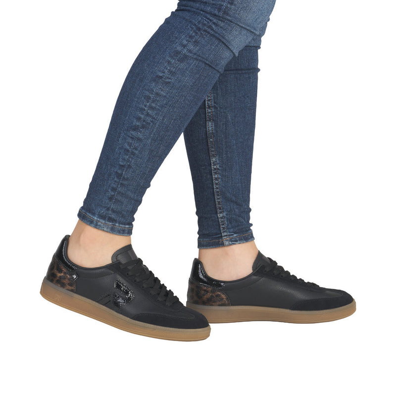 Rieker Plateausneakers met zijrits, vrijetijdsschoen, lage schoen