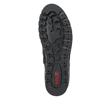 Rieker X9165-01 Minato Black Leather Low Wedge Ankle Boots