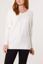 Plain Pearl Bow Cut Out Sleeve V-Neck Jumper (3 Colours)