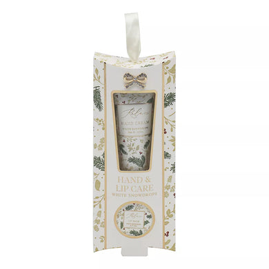 Xmas Madelaine White Snowdrops Hand And Lip Care Set