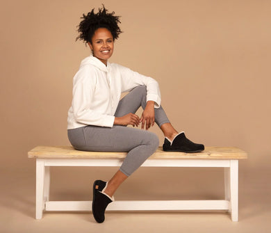 Strive Geneva Orthotic Suede Leather Stain Resistant Full Slippers (2 Colours)