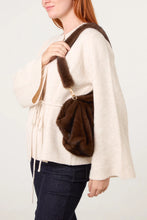 Chocolate Luxurious Faux Fur Handbag