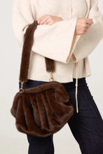 Chocolate Luxurious Faux Fur Handbag