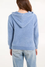 Cozy Textured Knit Zip Up Front Hoodie With Pockets (2 Colours)