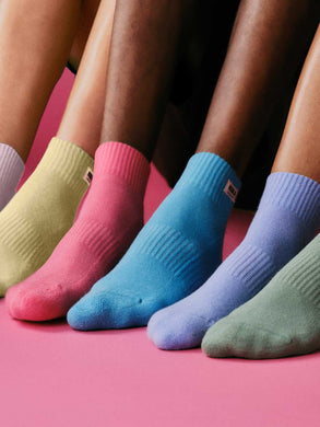 Roka Wembley Plain Cotton Ankle Socks (12 Colours)