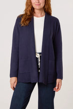 Plain Pocket Detail Longline Edge To Edge Cardigan (3 Colours)