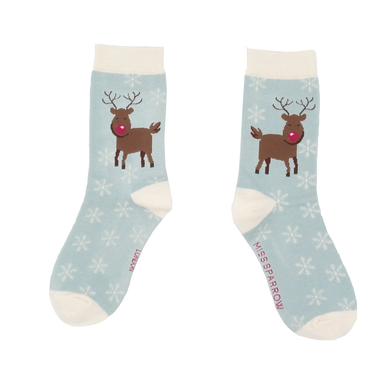 Miss Sparrow SKS228 Rudolph Bamboo Socks (2 Colours)