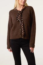 Spotted Bow Detail Knitted Cardigan (2 Colours)