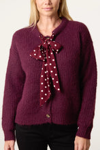 Spotted Bow Detail Knitted Cardigan (2 Colours)