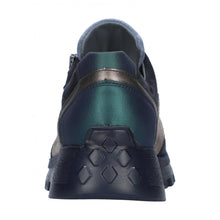 Waldlaufer 993004 Ajala Blue Leather Combination Trainers