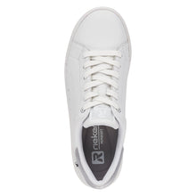 Rieker Evolution 41902-80 White Leather Lace-Up Trainer