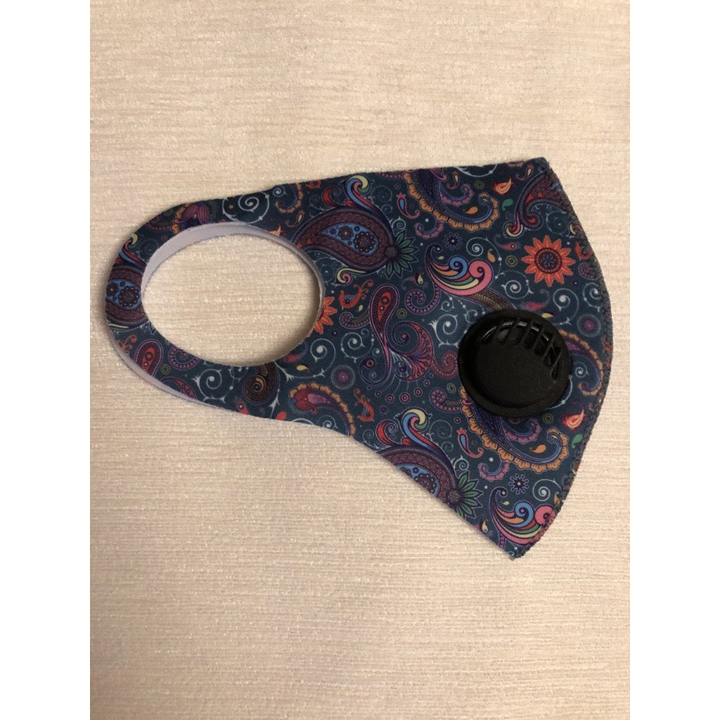Face Mask Paisley Print teal – Missy Online: Shoes, Fashion ...