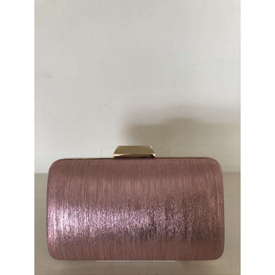 Pink/Rose Gold Simmer Box Clutch