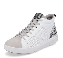 Rieker R Evolution 41908-80 Samira Leather White Combination High Top Trainers