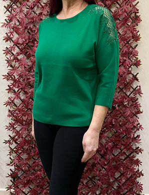 Lace 3/4 Sleeve Jumper (3 Colours)