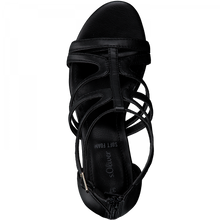 S Oliver 28306-38 Black Heeled Gladiator Sandals