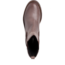 Tamaris 25433-29 Dark Pepper Leather Chelsea Boots