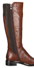Caprice 25518-27 Leather Cognac Comb Long Leather Boots