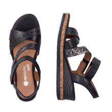 Remonte D3064-01 Odeon Elle Range Black Leather Sandals