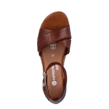 Remonte D6458-24 Odeon Elle Range Brown Leather Ankle Strap Wedge Sandals