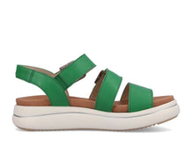Remonte D0L50-52 Lugano Apple Green Leather Flatform Gladiator Sandals