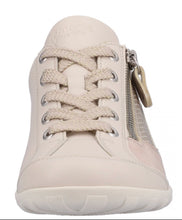 Remonte R3410-60 Manila Porcelain Combination Leather Lace-Up Trainers
