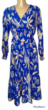 Print V-Neck Midi Dress With Button Embellishment (3 Colours)