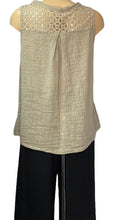 Brooke Broderie Anglaise Cotton Sleeveless Blouse (6 Colours)