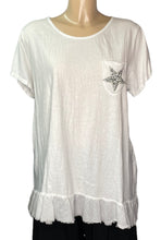 Callie Metallic Studded Star T-Shirt With Pocket (6 Colours)
