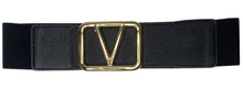 Designer Styled V Buckle Stretchy Belt (10 Colours)