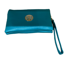 Small Crossbody Bag With Wristlet Strap And Gold Tree Of Life Logo (24 Colours)