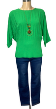 Plain Round Neck Pleated Top With Necklace (8 Colours)