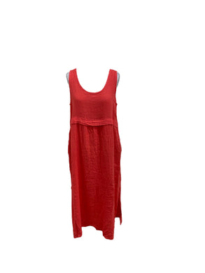 D.E.C.K By Decollage 9007 Sleeveless Linen Dress (2 Colours)