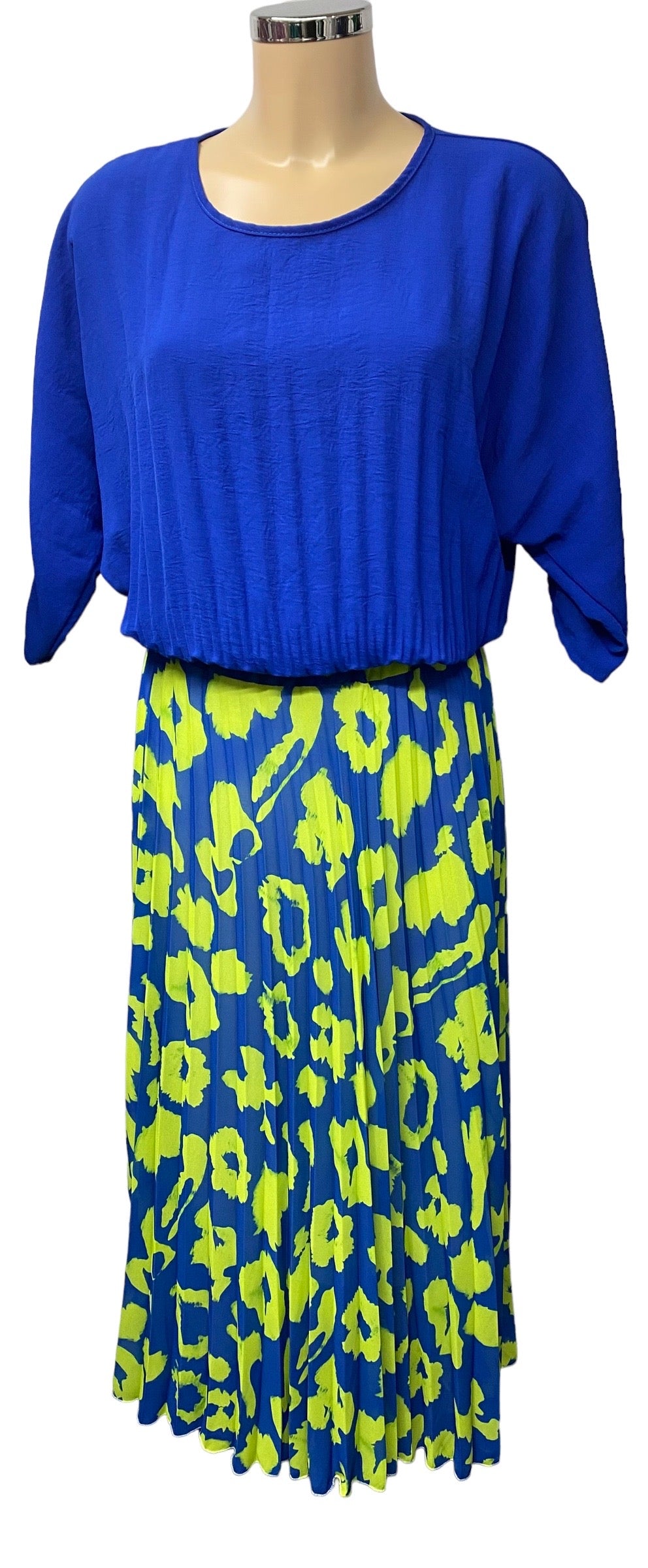 Pleated Midi Length Skirt (2 Colours & Prints)