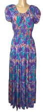Tie Dye Bardot Maxi Dress With Faux Buttons (2 Colours)