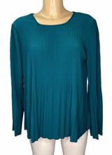 Cindy Rust Pleated Long Sleeved Top