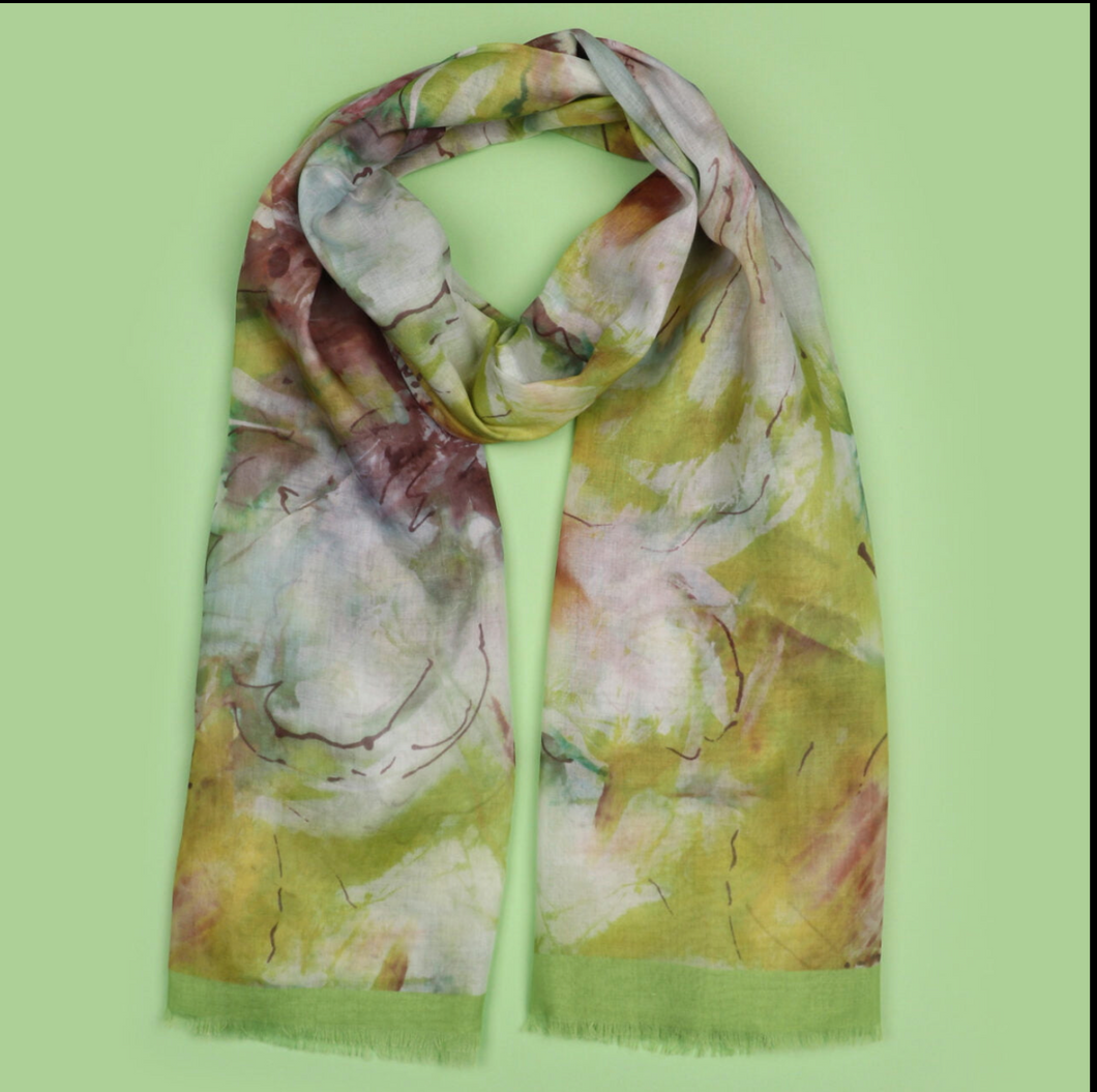 Zelly Artist Multicoloured Print Scarf (3 Colours )