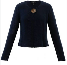Marble 6515 Button Detail Navy Cardigan