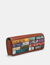 Yoshi Y4308 Shakespeare Bookworm Tan Leather Glasses Case