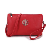 Medium Crossbody Bag With Wristlet Strap And Silver Tree Of Life Logo (Available in 21 Colours)