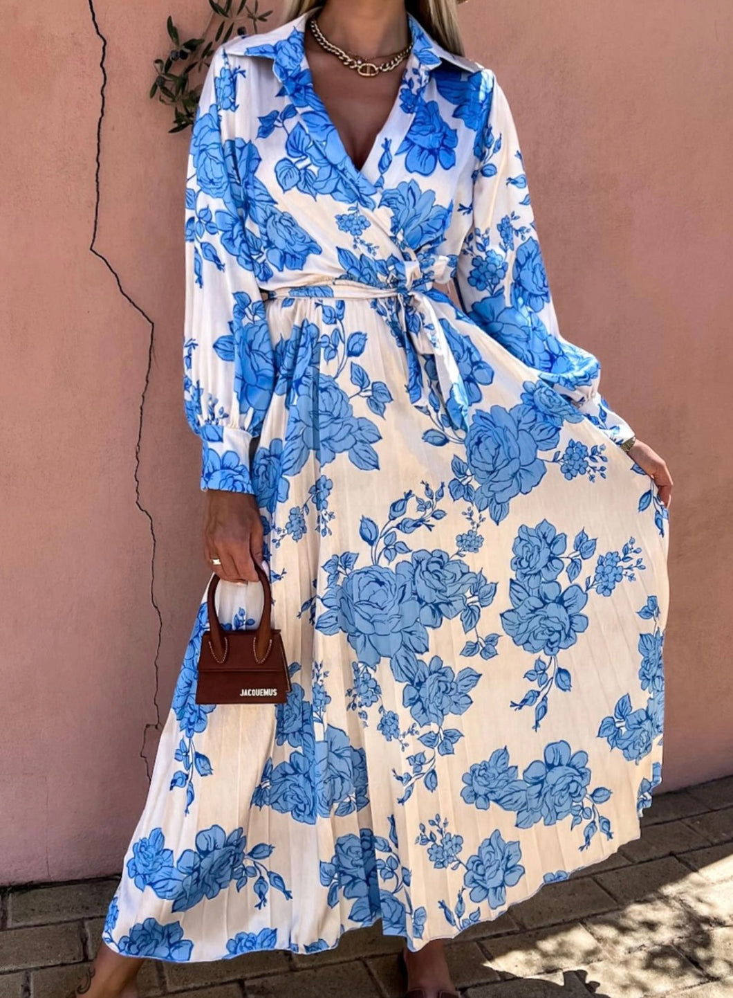 Floral Print Blue And White Crossover Pleated Midaxi Dress Missy Online: Shoes, Fashion & Accessories Based in Leeds Floral Print Blue And White Crossover Pleated Midaxi Dress Missy Online: Shoes, Fashion & Accessories Based in Leeds